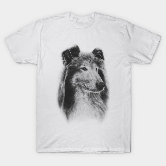 Rough Collie Dog T-Shirt by WickedIllusion